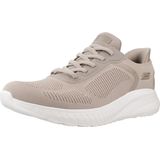 Skechers Dames Bobs Squad Chaos-Daily Inspiration Handsfree Slip-ins Sneaker, Taupe, 7 US Wide