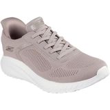 Skechers Dames Bobs Squad Chaos-Daily Inspiration Handsfree Slip-ins Sneaker, Taupe, 7 US Wide