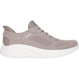 Skechers Dames Bobs Squad Chaos-Daily Inspiration Handsfree Slip-ins Sneaker, Taupe, 7 US Wide