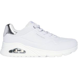 Skechers Durabuck Metallic Trimmed Gore für Damen, weiß, Gr. 40 EU
