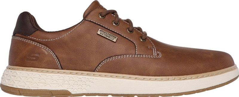 Skechers - Garlan - Sneakers - Bruin - Waterdicht - Comfortabele Binnenzool van Luchtgekoeld Traagschuim