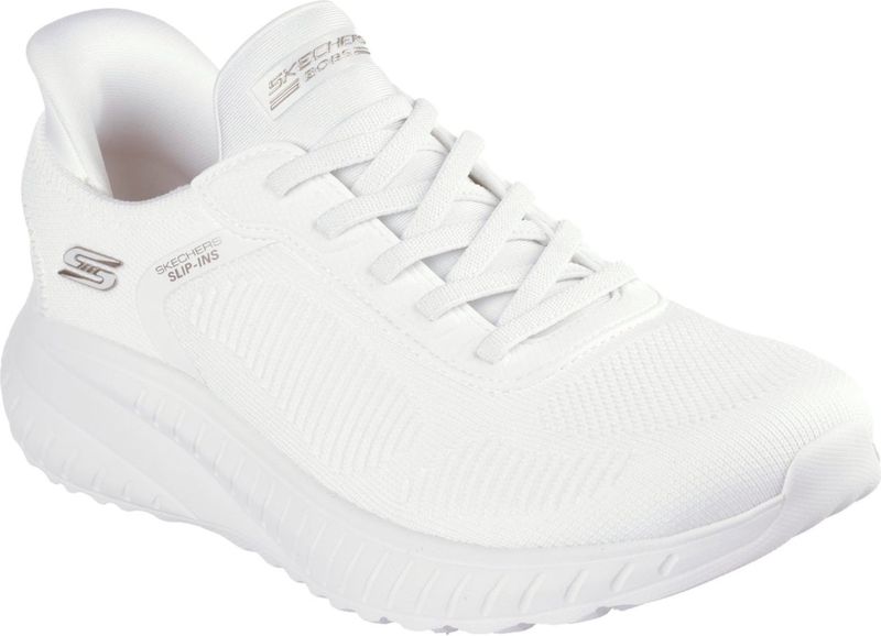 Skechers - BOBS SQUAD CHAOS-CURRENT MUSE - Slip-on Sneakers - Offwhite - Vegan