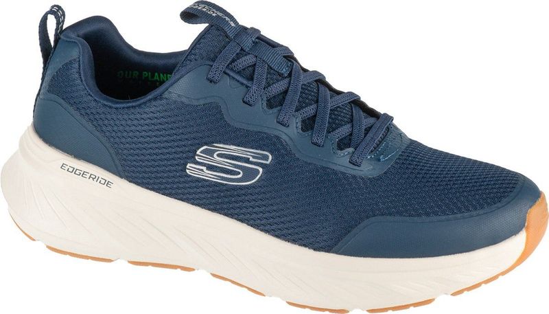 Skechers - Edgeride - Sneakers - Blauw - Mesh - Synthetische Overlays