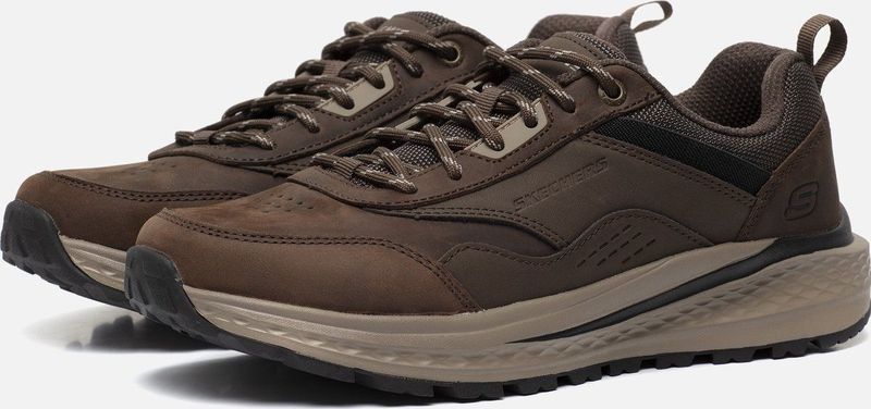 Skechers - Relaxed Fit: Slade - Veterschoenen Laag - Donkerbruin
