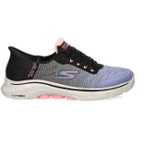 Skechers - GO Walk 7 - Orthopedische Slippers - Zwart - Slip-Ins Multicolor Engineered Monomesh Lace Up