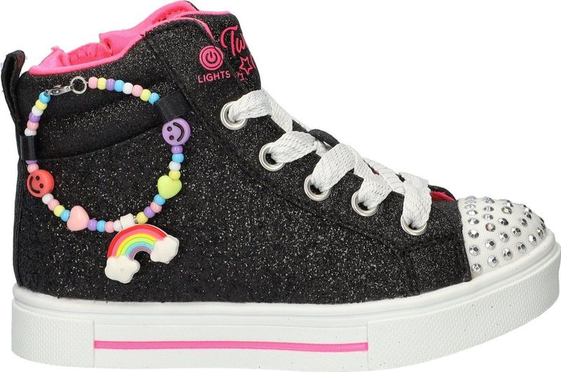 Skechers - S-Lights Twinkle Charms Bestie - Hoge Sneakers - Glitter