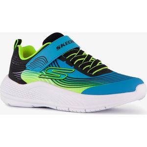 Skechers - Microspec Advance - Sneakers - Blauw/Groen - Polyester
