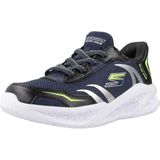 SKECHERS - S-Lights Meteor-Lights-Brisk - Baskets - Marineblauw - Synthetisch/Textiel