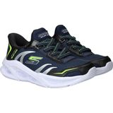 SKECHERS - S-Lights Meteor-Lights-Brisk - Baskets - Marineblauw - Synthetisch/Textiel