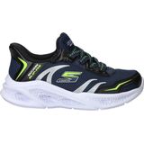 SKECHERS - S-Lights Meteor-Lights-Brisk - Baskets - Marineblauw - Synthetisch/Textiel