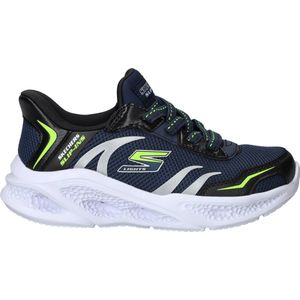 SKECHERS - S-Lights Meteor-Lights-Brisk - Baskets - Marineblauw - Synthetisch/Textiel