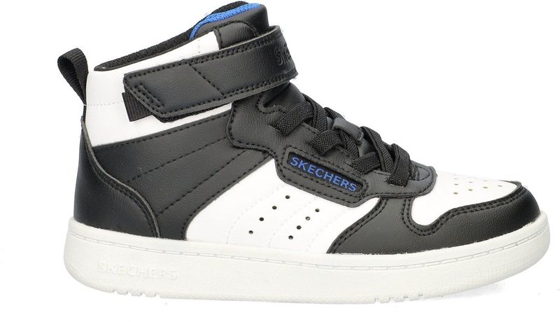 Skechers - Quick Street - Hoge Sneaker - Zwart Wit