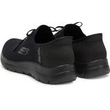 Skechers - Summits - Slip-on Sneakers - Zwart - Vegan Uitvoering