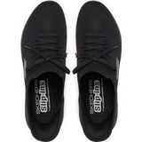 Skechers - Summits - Slip-on Sneakers - Zwart - Vegan Uitvoering
