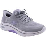 Skechers - Go Walk Arch Fit 2.0 - Dames Instappers - Grijs - Textiel