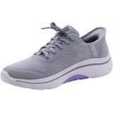 Skechers - Go Walk Arch Fit 2.0 - Dames Instappers - Grijs - Textiel