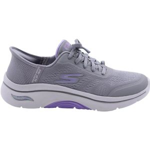 Skechers - Go Walk Arch Fit 2.0 - Dames Instappers - Grijs - Textiel