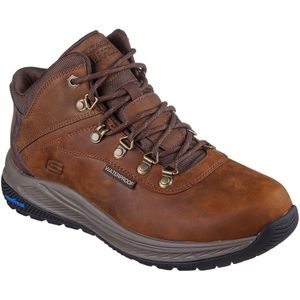 Skechers - Hands Free Slip-In Meroe - Heren Boot - Bruin - Leer en Synthetisch
