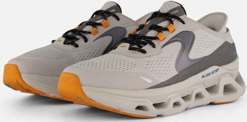 Slippers - Lichtgrijs/Donkergijs - Instapschoen - Contrasterende Details