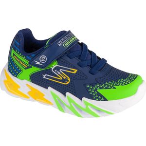 Skechers S-Lights: Flex-Glow Bolt 400138L-NVMT voor een jongen Marineblauw Sneakers Sportschoenen