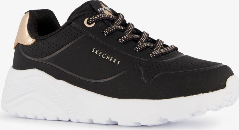 Skechers Uno Lite meisjes sneakers zwart goud Extra comfort Memory Foam