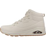 Skechers - Uno Stand - Sneakers - Off White - Duraleer - Hoge sneaker met Veters