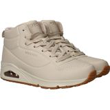 Skechers - Uno Stand - Sneakers - Off White - Duraleer - Hoge sneaker met Veters