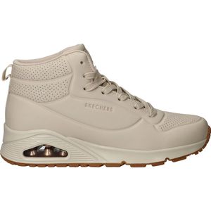 Skechers - Uno Stand - Sneakers - Off White - Duraleer - Hoge sneaker met Veters