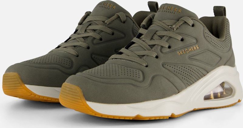 Skechers Tres Air Uno Sneakers groen Textiel - Dames