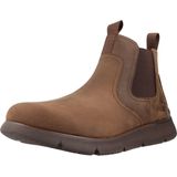 Skechers Skechers Augustino laarzen voor heren, enkellaarzen voor heren, Chocoladebruin leer