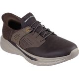 Skechers - Bruine Heren Sneaker - 46 EU - Moderne Stijl