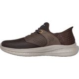 Skechers - Bruine Heren Sneaker - 46 EU - Moderne Stijl