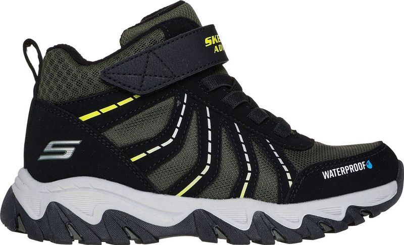 Skechers Velocitrek-Combex Sneakers, trekkingschoenen voor kinderen, Zwart, 27 EU