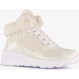Skechers Uno Lite Comfurt Collar meisjes sneakers - Beige - Extra comfort - Memory Foam