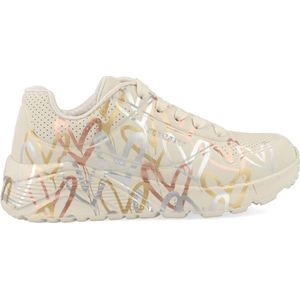 Skechers uno lite-metallic love in de kleur wit