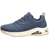Skechers - Lace-Up Sneaker - Blauw - Synthetisch Leer