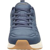 Skechers - Lace-Up Sneaker - Blauw - Synthetisch Leer