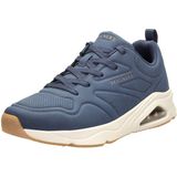 Skechers - Lace-Up Sneaker - Blauw - Synthetisch Leer