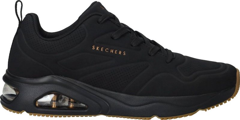 Skechers - Tres-Air Uno Sneakers - Zwart - Synthetisch Materiaal