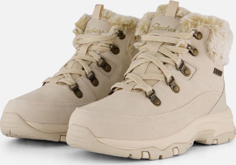 Skechers - TREGO - Winterlaarzen - Mauve - Vetersluiting - Sleehak