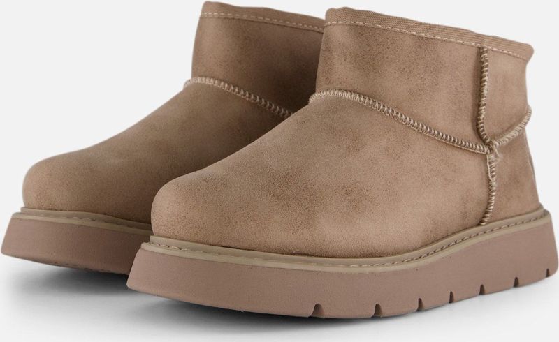 Skechers - Keepsakes Lite - Enkellaarsjes - Taupe - Lederlook Textiel