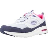 Skechers - Skech-Air Court - Sneakers - Zwart - Leren Bovenwerk, Schokabsorptie