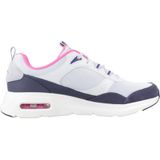 Skechers - Skech-Air Court - Sneakers - Zwart - Leren Bovenwerk, Schokabsorptie