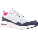 Skechers - Skech-Air Court - Sneakers - Zwart - Leren Bovenwerk, Schokabsorptie