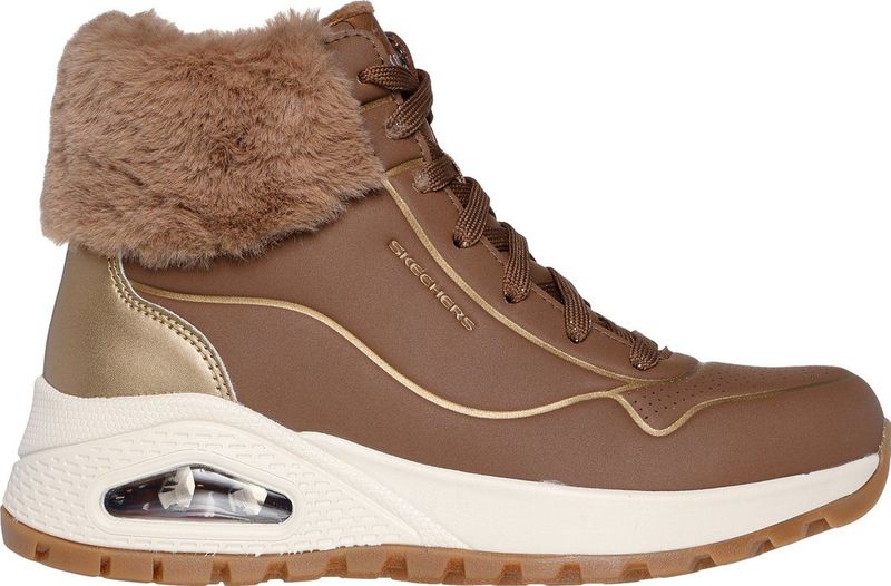 Skechers - Uno Rugged - Bottine - Zwart - Durabuck - Imitatiebont