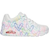 SKECHERS - Uno - Sneakers Laag - Blauw - Lichtblauw - Rosa - Wit