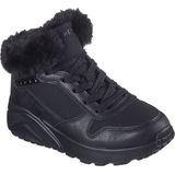 Skechers Uno Lite Comfurt kraag enkellaars, zwart, 9.5 UK Kind, Zwart, 9.5 UK Child