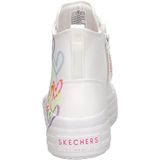 Skechers Hyperlift Fashion Boot voor meisjes - Wit Multi - Canvas bovenwerk