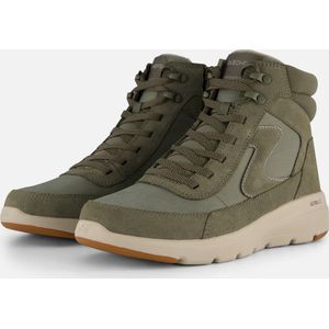 Skechers Glacial Ultra Wanderlust Dames Laarzen Olijfgroen