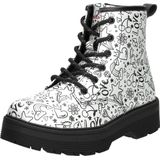 Skechers Gravlen Hi Enkellaars, Zilver/Zwart, 10 UK Kind, Zilver Zwart, 10 UK Child